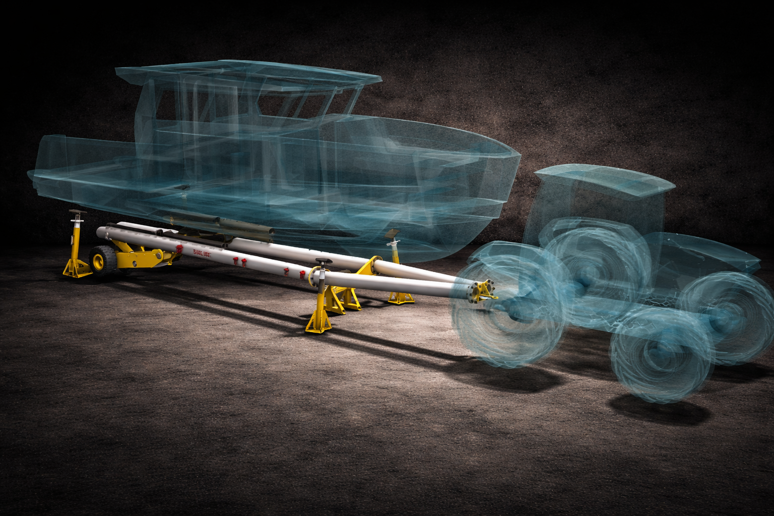 Docky hidrolik tekne destekleme sistemi